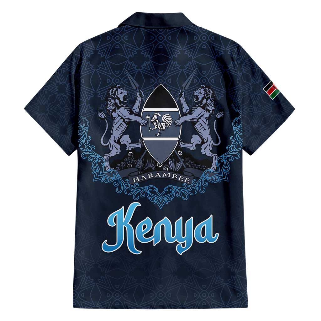 Kenya Happy Eid Mubarak Family Matching Short Sleeve Bodycon Dress and Hawaiian Shirt Eid Al-Adha