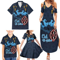 Kenya Happy Eid Mubarak Family Matching Summer Maxi Dress and Hawaiian Shirt Eid Al-Adha
