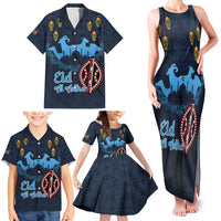Kenya Happy Eid Mubarak Family Matching Tank Maxi Dress and Hawaiian Shirt Eid Al-Adha