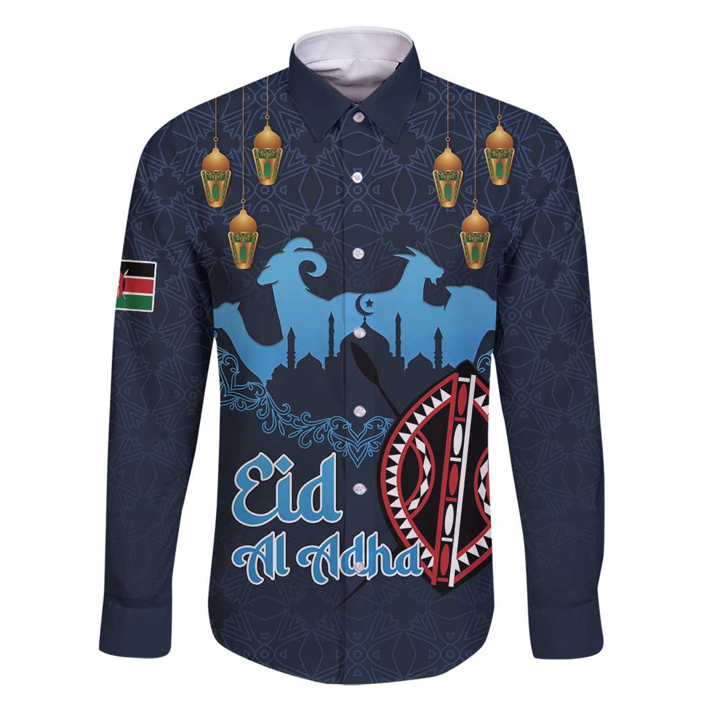 Kenya Happy Eid Mubarak Family Matching Tank Maxi Dress and Hawaiian Shirt Eid Al-Adha