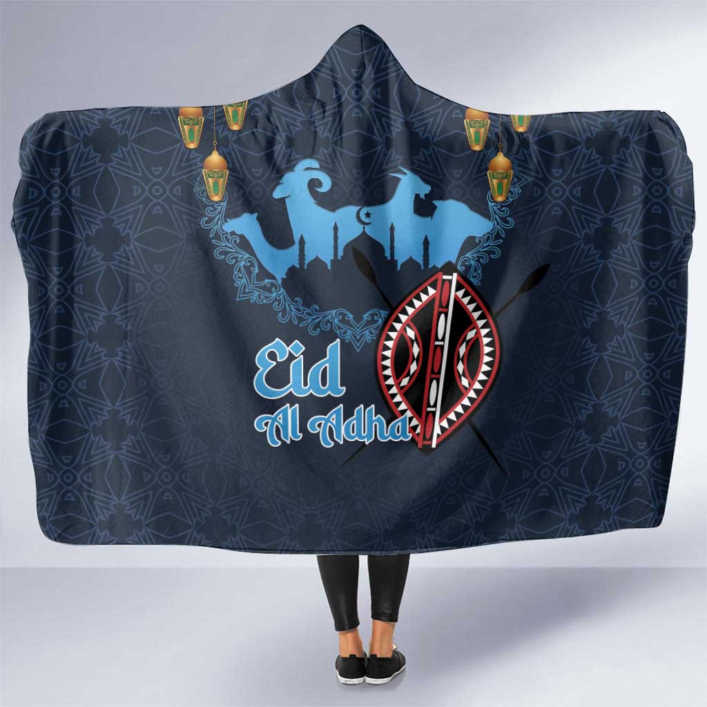 Kenya Happy Eid Mubarak Hooded Blanket Eid Al-Adha
