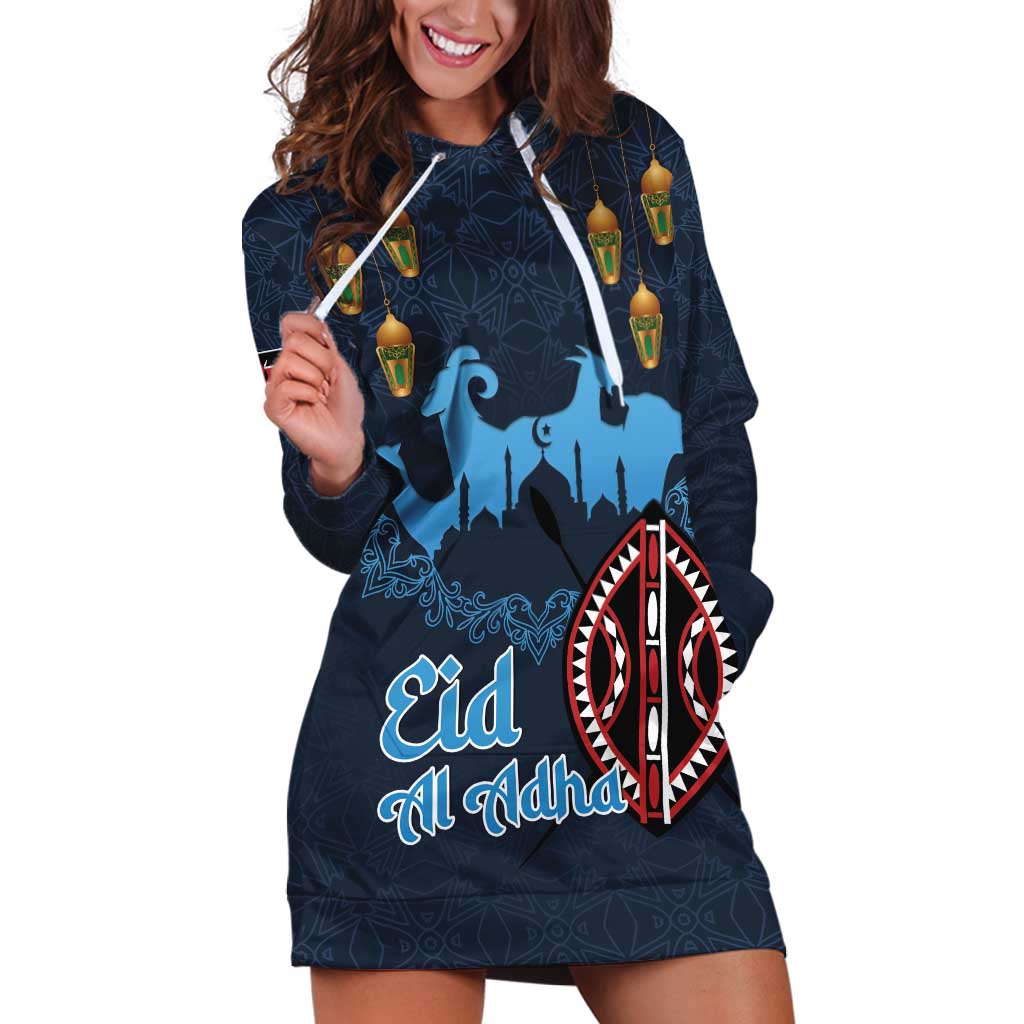 Kenya Happy Eid Mubarak Hoodie Dress Eid Al-Adha