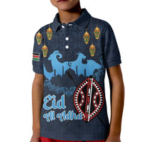 Kenya Happy Eid Mubarak Kid Polo Shirt Eid Al-Adha
