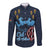 Kenya Happy Eid Mubarak Long Sleeve Button Shirt Eid Al-Adha