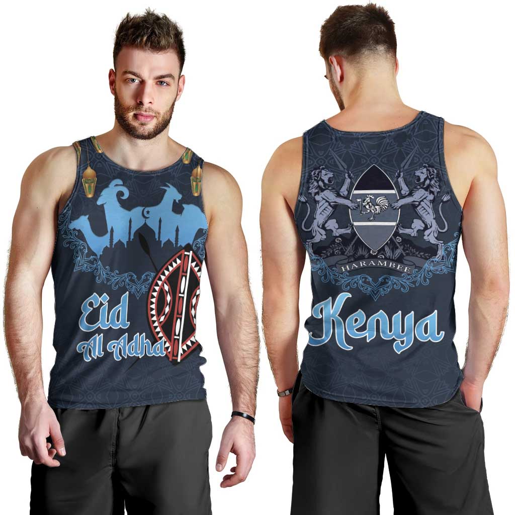 Kenya Happy Eid Mubarak Men Tank Top Eid Al-Adha