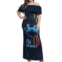 Kenya Happy Eid Mubarak Off Shoulder Maxi Dress Eid Al-Adha