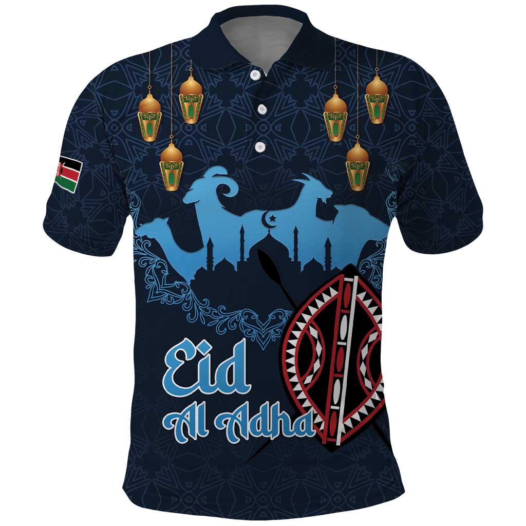 Kenya Happy Eid Mubarak Polo Shirt Eid Al-Adha