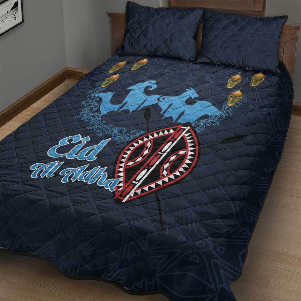 Kenya Happy Eid Mubarak Quilt Bed Set Eid Al-Adha