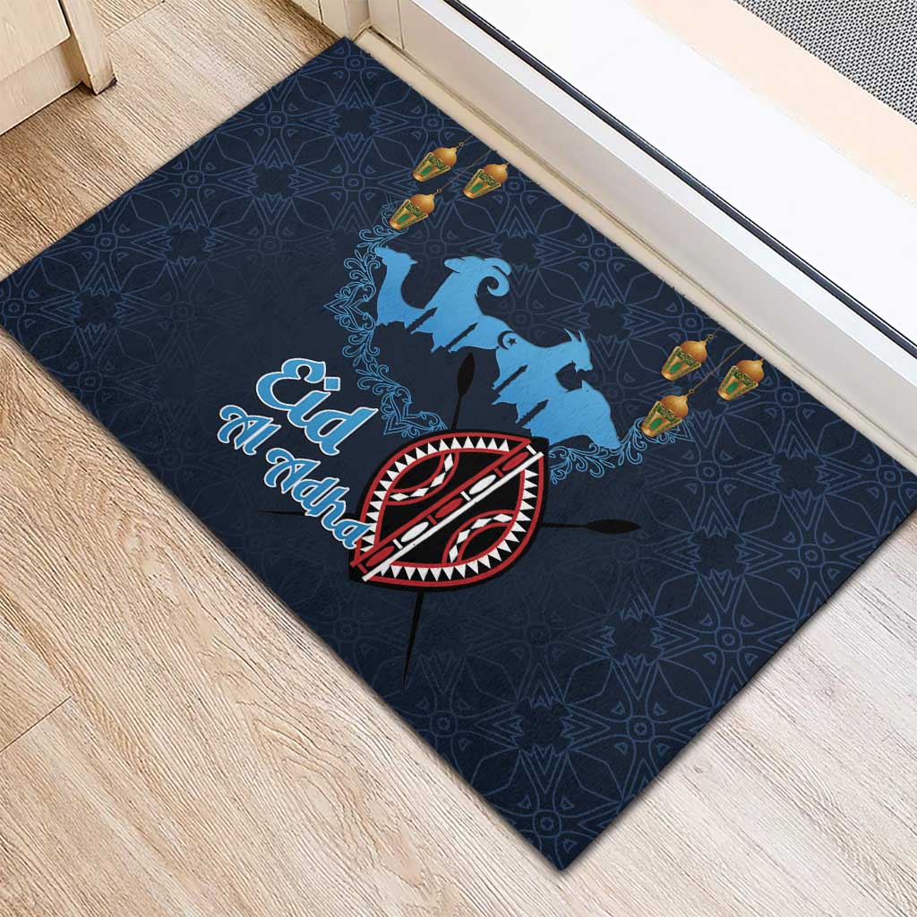 Kenya Happy Eid Mubarak Rubber Doormat Eid Al-Adha