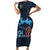 Kenya Happy Eid Mubarak Short Sleeve Bodycon Dress Eid Al-Adha
