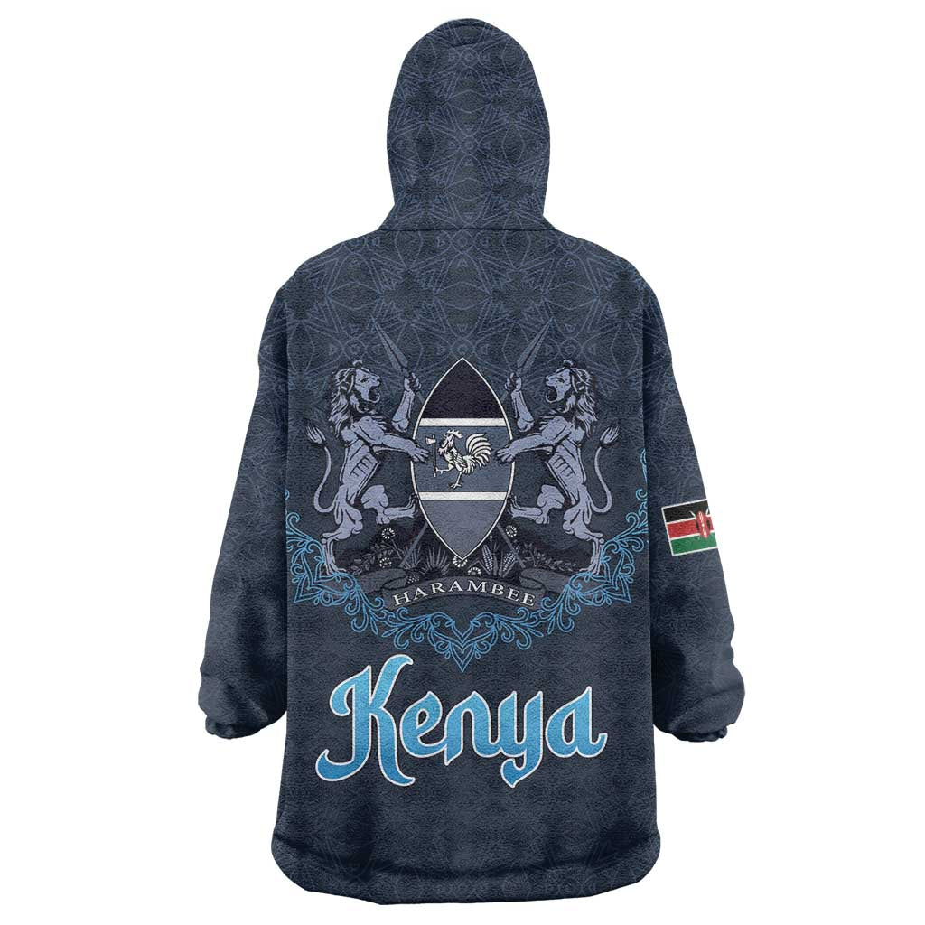 Kenya Happy Eid Mubarak Wearable Blanket Hoodie Eid Al-Adha