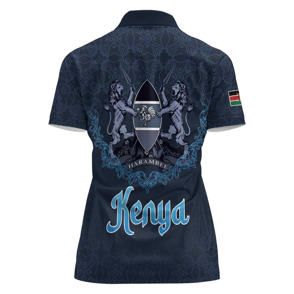 Kenya Happy Eid Mubarak Women Polo Shirt Eid Al-Adha