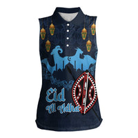 Kenya Happy Eid Mubarak Women Sleeveless Polo Shirt Eid Al-Adha