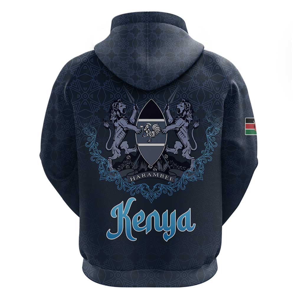 Kenya Happy Eid Mubarak Zip Hoodie Eid Al-Adha