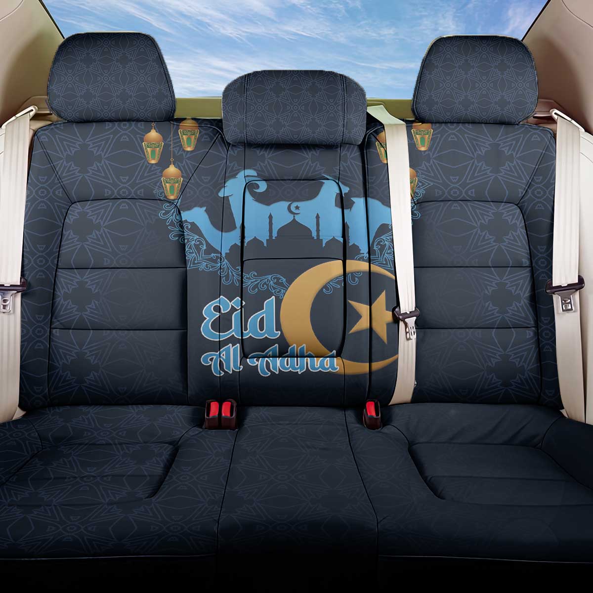 Algeria Happy Eid Mubarak Back Car Seat Cover Eid Al-Adha