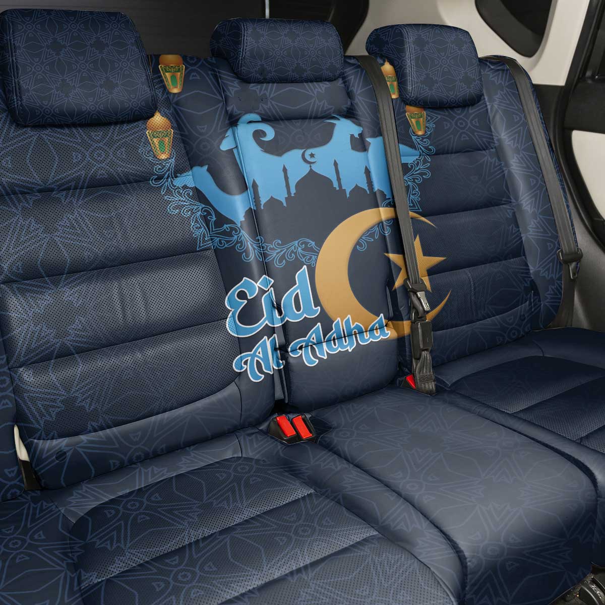 Algeria Happy Eid Mubarak Back Car Seat Cover Eid Al-Adha