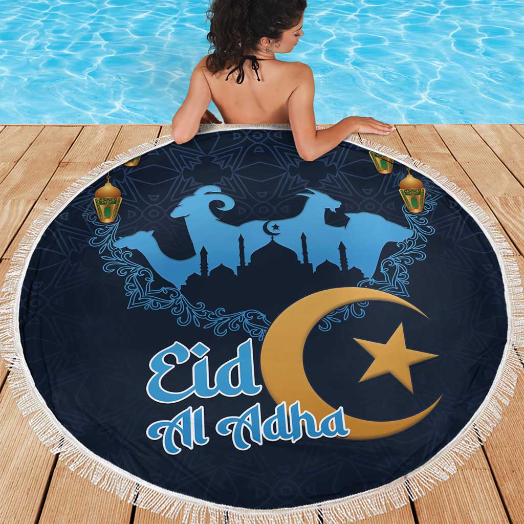 Algeria Happy Eid Mubarak Beach Blanket Eid Al-Adha