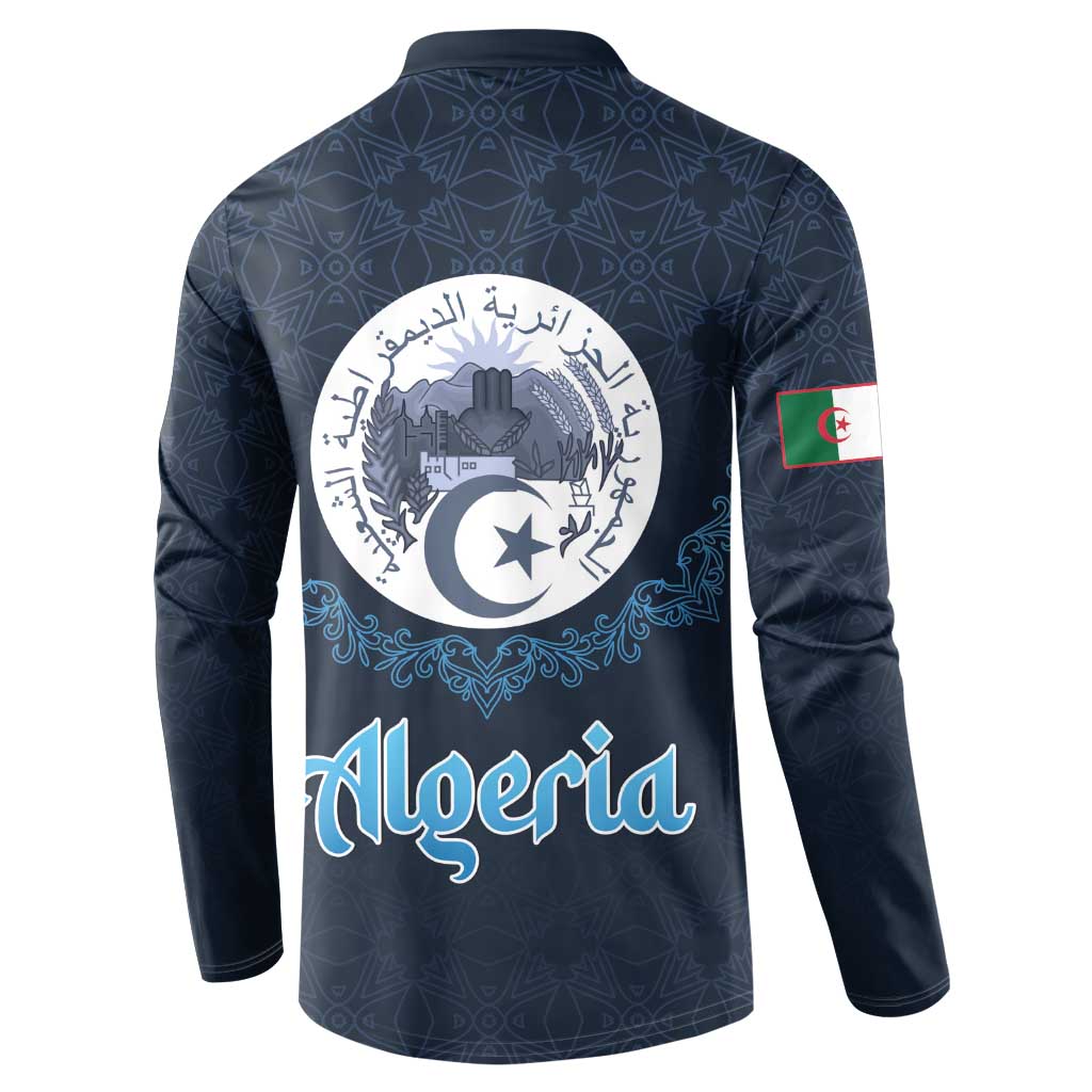 Algeria Happy Eid Mubarak Button Sweatshirt Eid Al-Adha