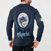 Algeria Happy Eid Mubarak Button Sweatshirt Eid Al-Adha