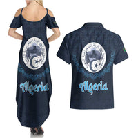 Algeria Happy Eid Mubarak Couples Matching Summer Maxi Dress and Hawaiian Shirt Eid Al-Adha