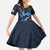 Algeria Happy Eid Mubarak Family Matching Off The Shoulder Long Sleeve Dress and Hawaiian Shirt Eid Al-Adha