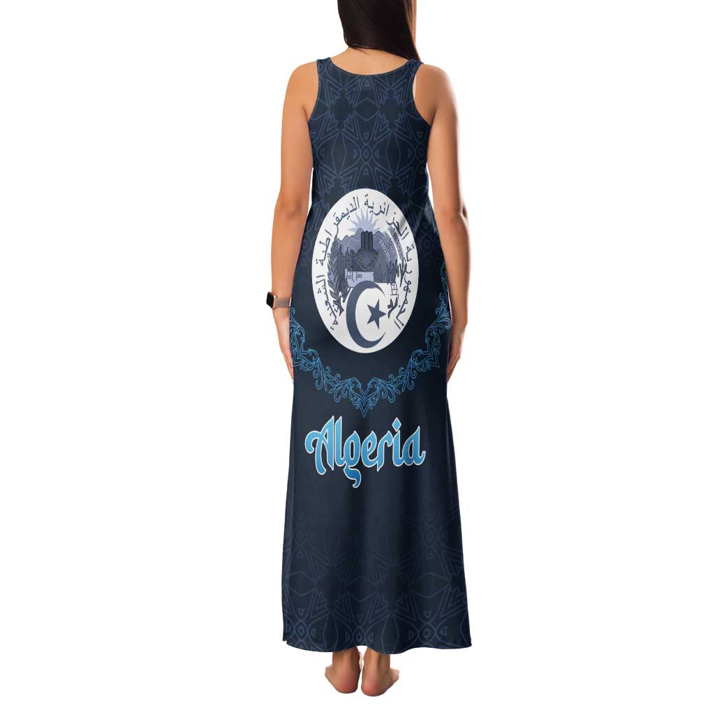 Algeria Happy Eid Mubarak Family Matching Tank Maxi Dress and Hawaiian Shirt Eid Al-Adha