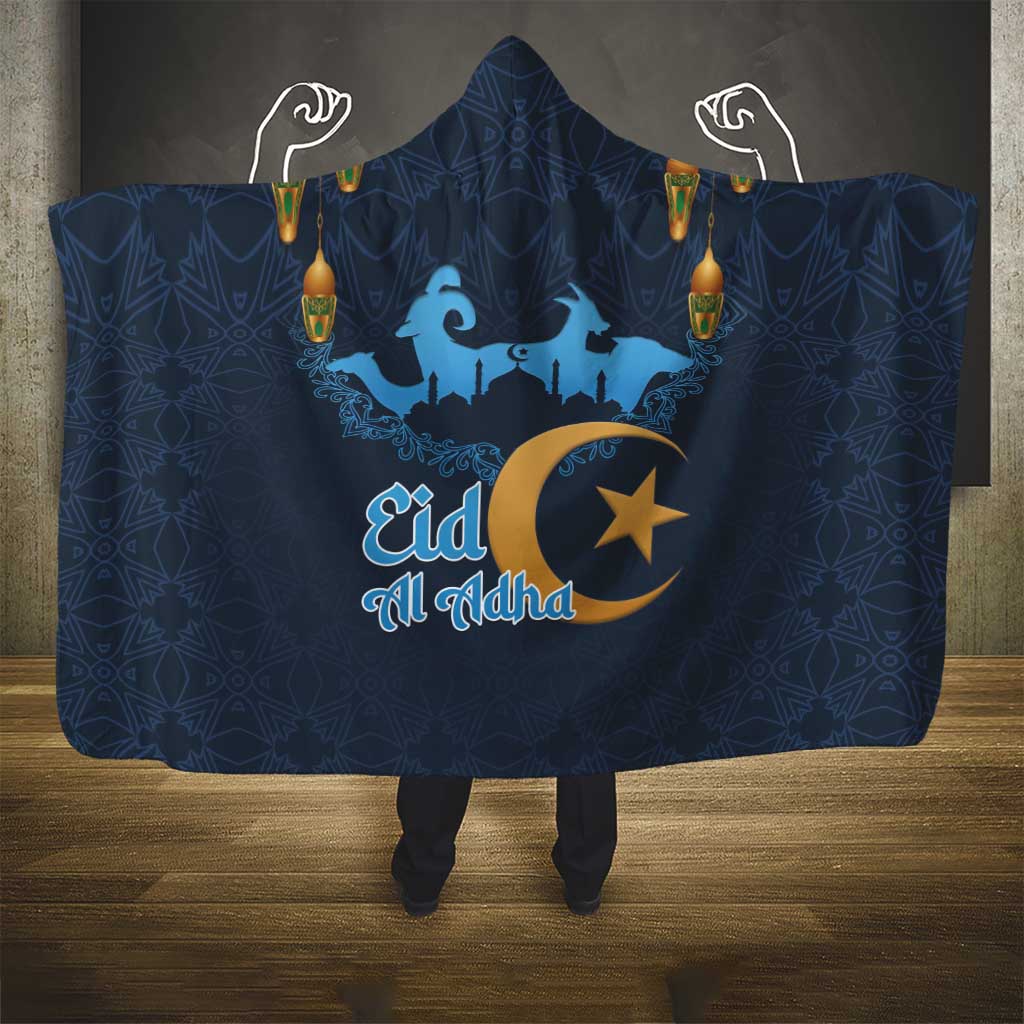 Algeria Happy Eid Mubarak Hooded Blanket Eid Al-Adha