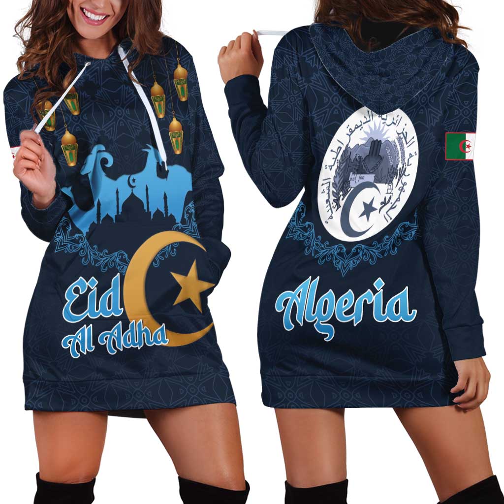 Algeria Happy Eid Mubarak Hoodie Dress Eid Al-Adha