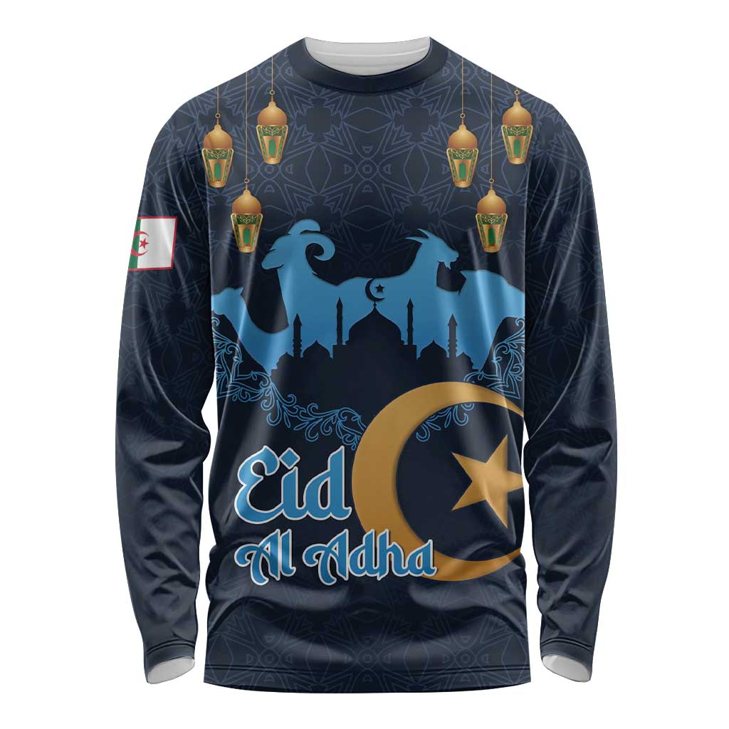 Algeria Happy Eid Mubarak Long Sleeve Shirt Eid Al-Adha
