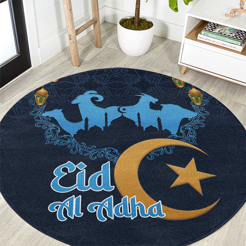 Algeria Happy Eid Mubarak Round Carpet Eid Al-Adha