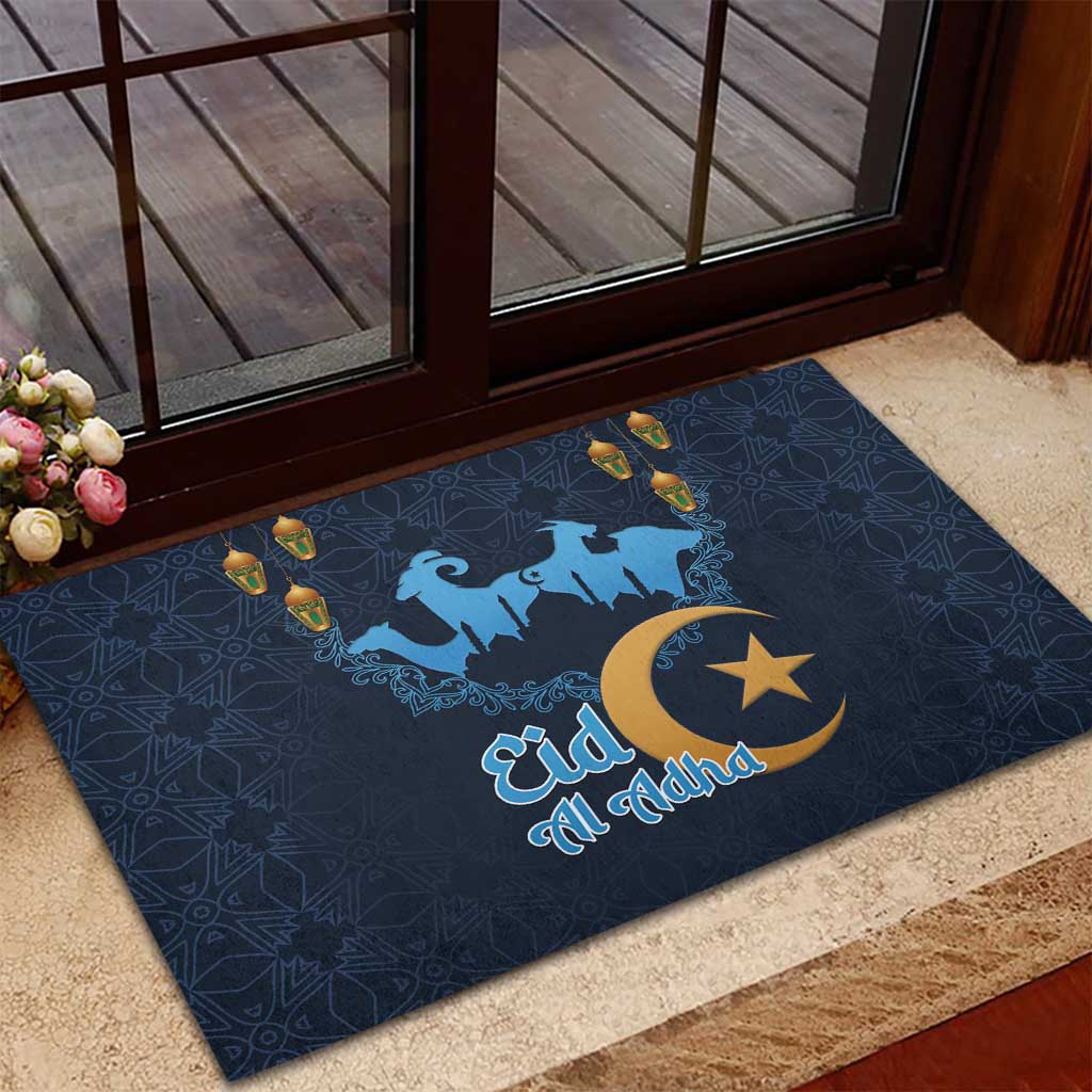 Algeria Happy Eid Mubarak Rubber Doormat Eid Al-Adha