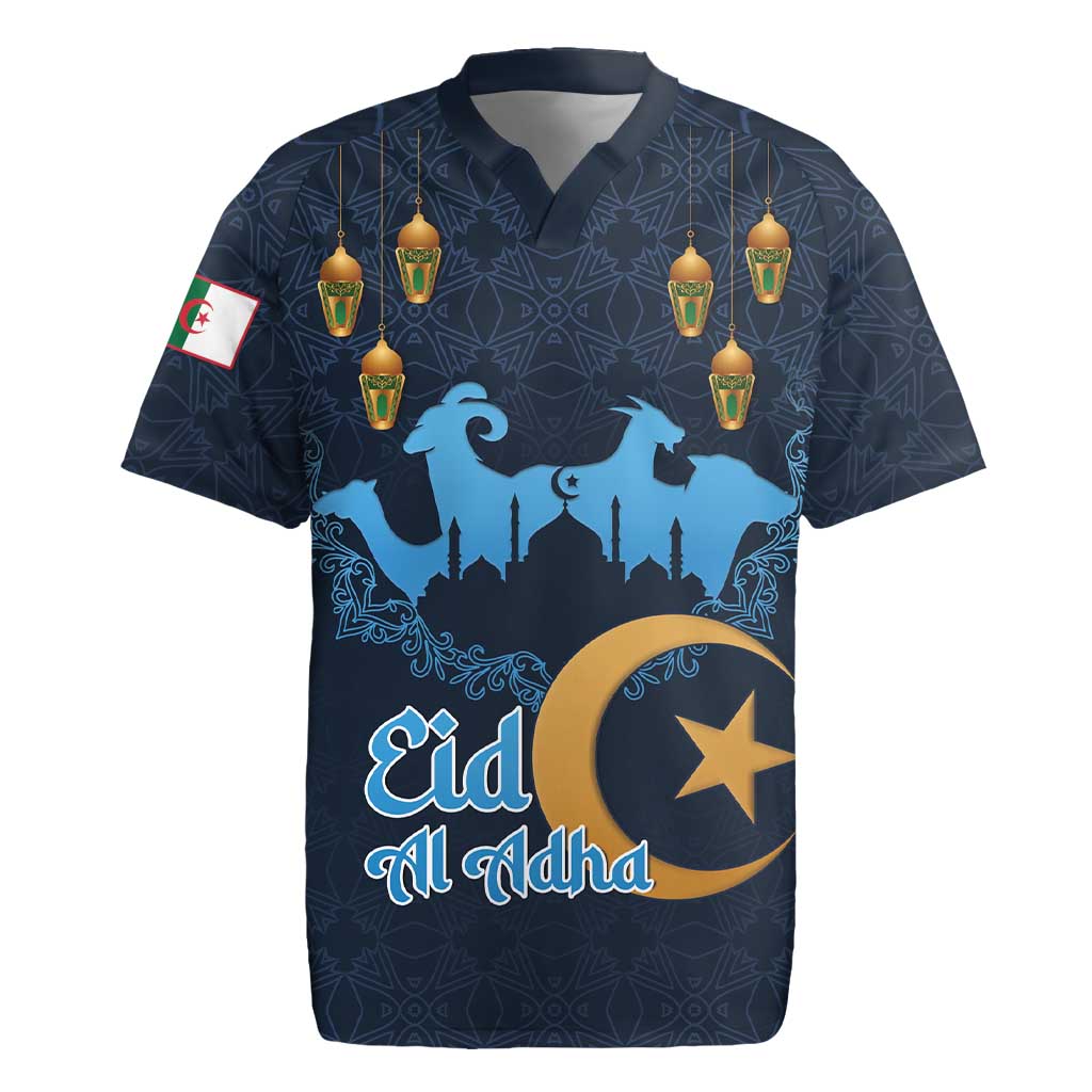 Algeria Happy Eid Mubarak Rugby Jersey Eid Al-Adha