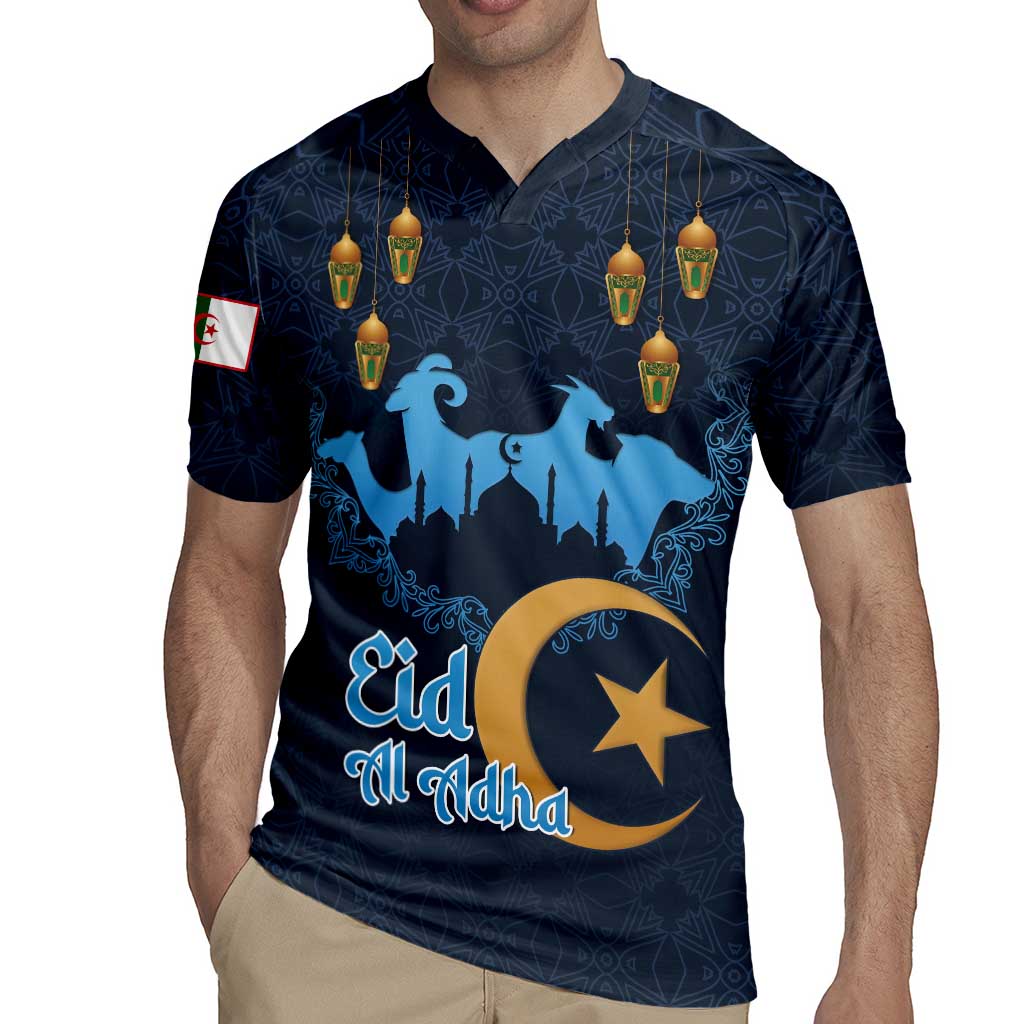 Algeria Happy Eid Mubarak Rugby Jersey Eid Al-Adha