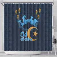 Algeria Happy Eid Mubarak Shower Curtain Eid Al-Adha