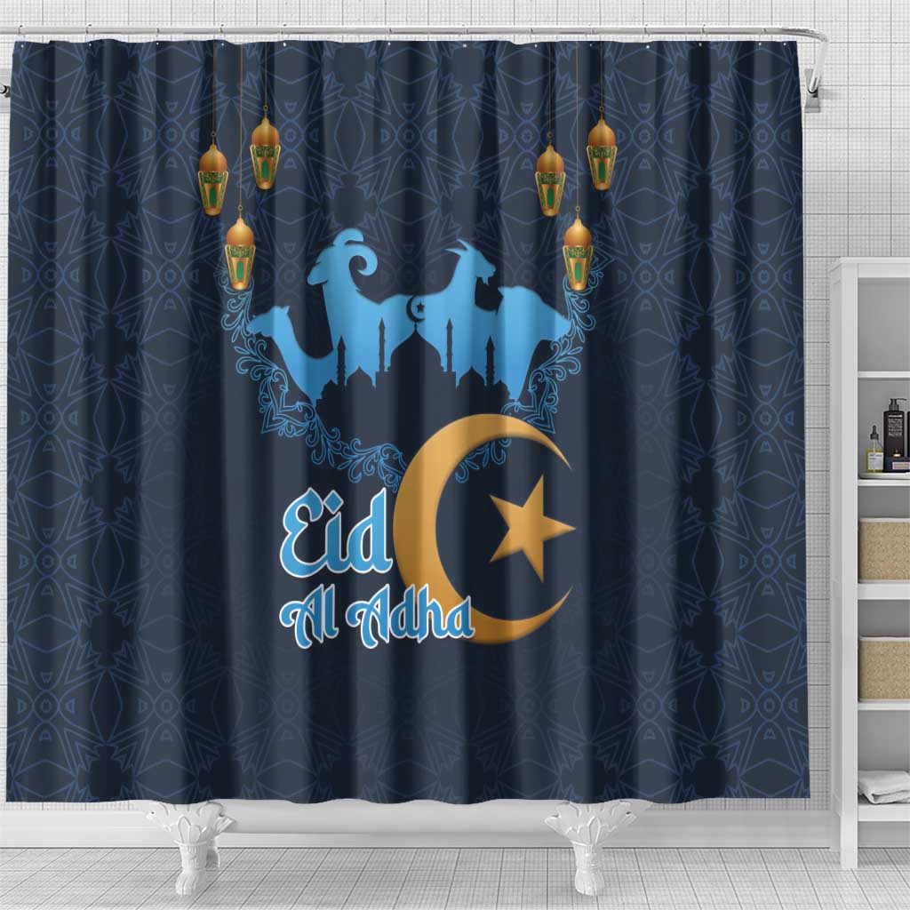 Algeria Happy Eid Mubarak Shower Curtain Eid Al-Adha
