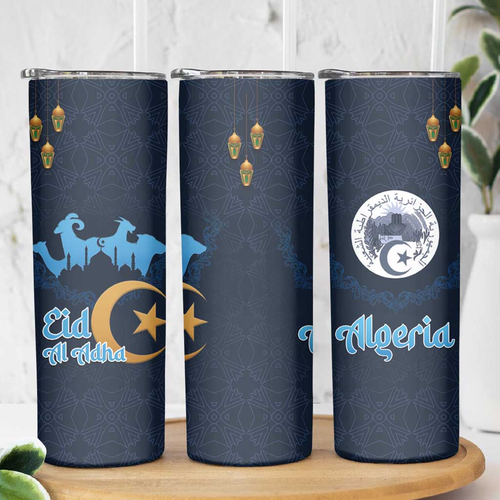Algeria Happy Eid Mubarak Skinny Tumbler Eid Al-Adha