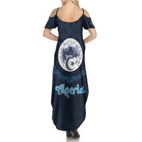 Algeria Happy Eid Mubarak Summer Maxi Dress Eid Al-Adha