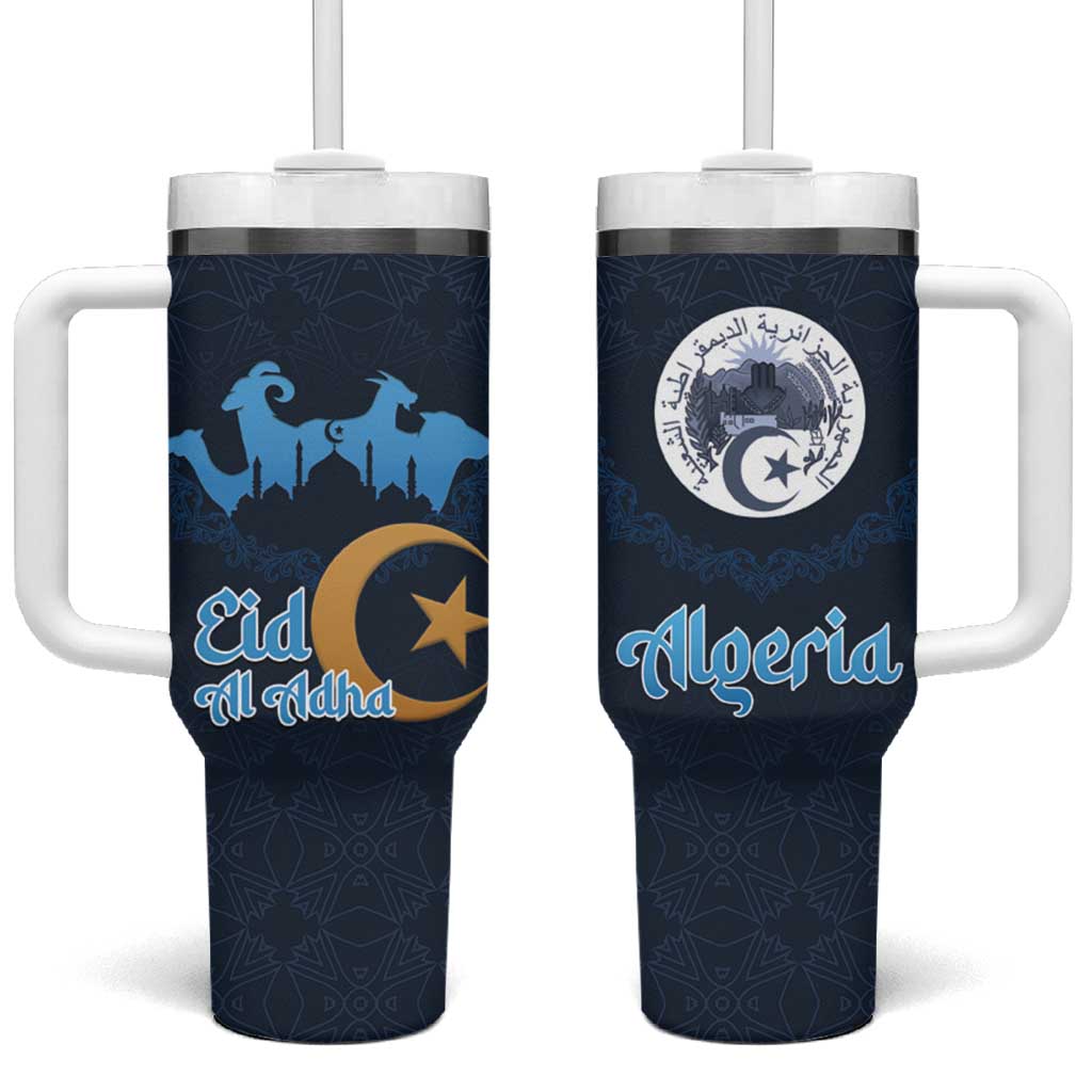 Algeria Happy Eid Mubarak Tumbler With Handle Eid Al-Adha
