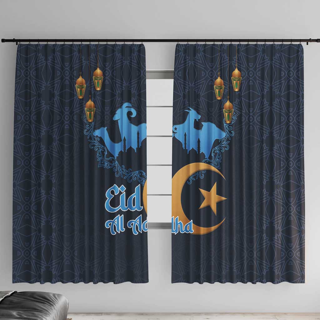 Algeria Happy Eid Mubarak Window Curtain Eid Al-Adha