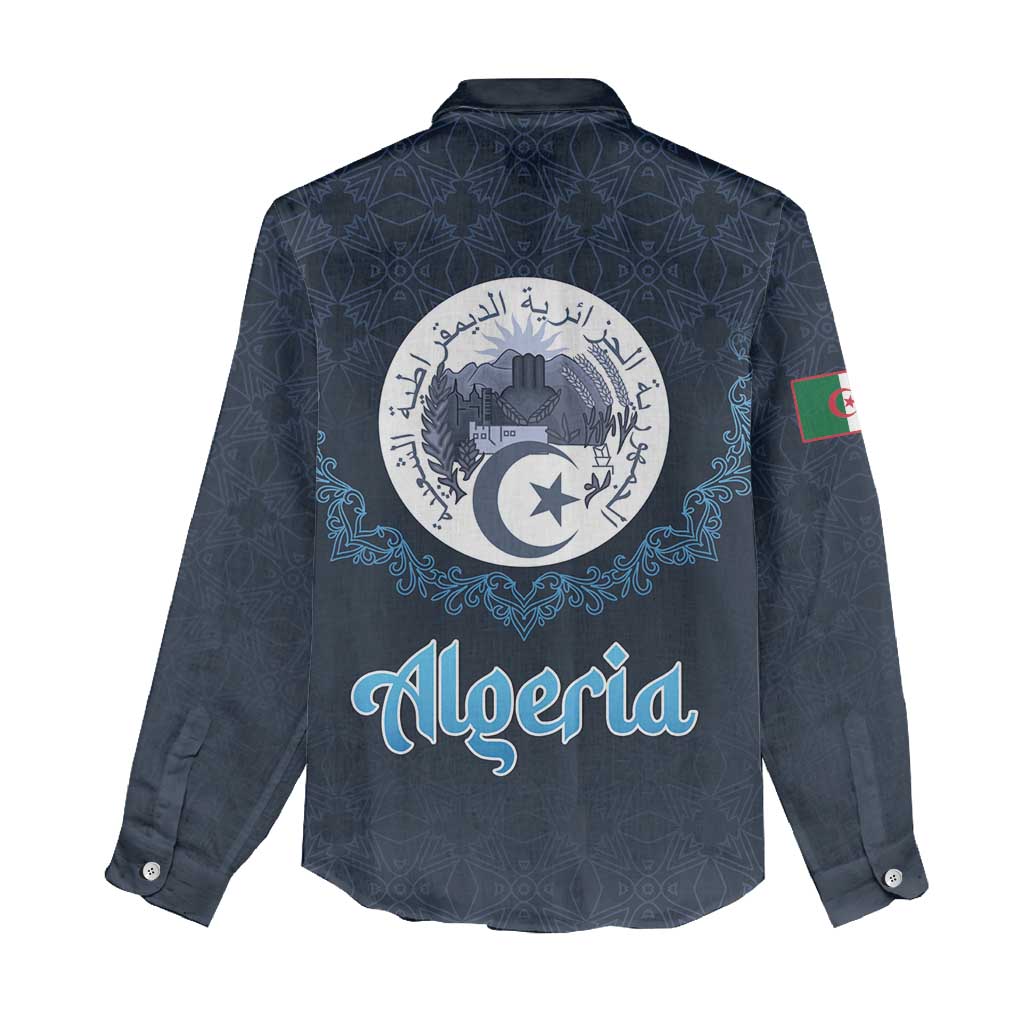 Algeria Happy Eid Mubarak Women Casual Shirt Eid Al-Adha