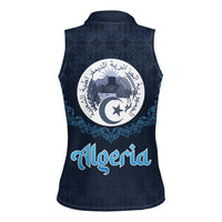 Algeria Happy Eid Mubarak Women Sleeveless Polo Shirt Eid Al-Adha