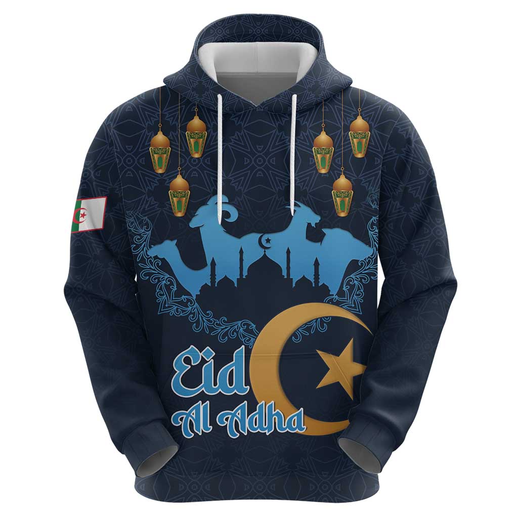 Algeria Happy Eid Mubarak Zip Hoodie Eid Al-Adha