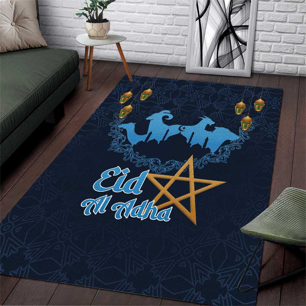 Morocco Happy Eid Mubarak Area Rug Eid Al-Adha