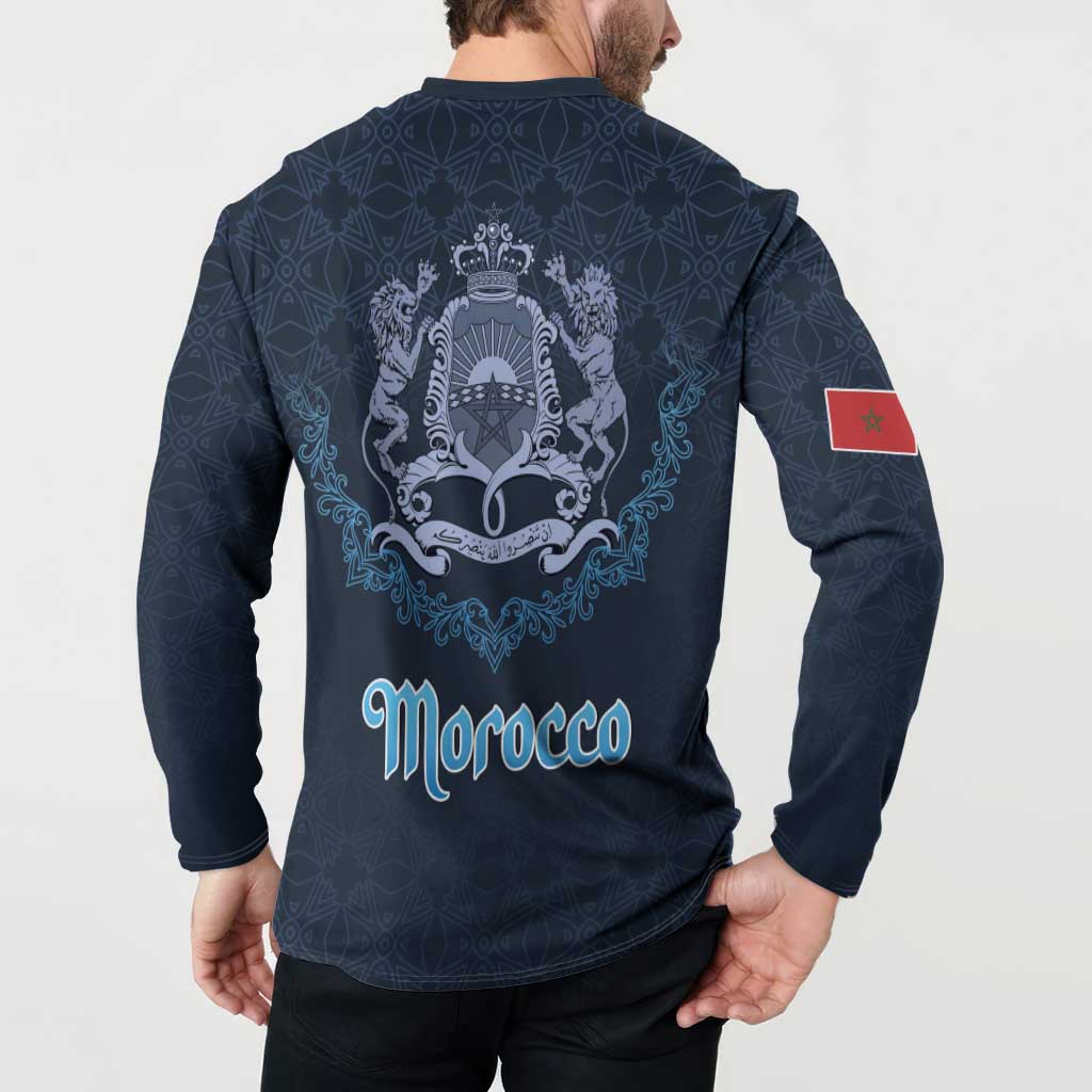 Morocco Happy Eid Mubarak Button Sweatshirt Eid Al-Adha
