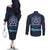 Morocco Happy Eid Mubarak Couples Matching Off The Shoulder Long Sleeve Dress and Long Sleeve Button Shirt Eid Al-Adha
