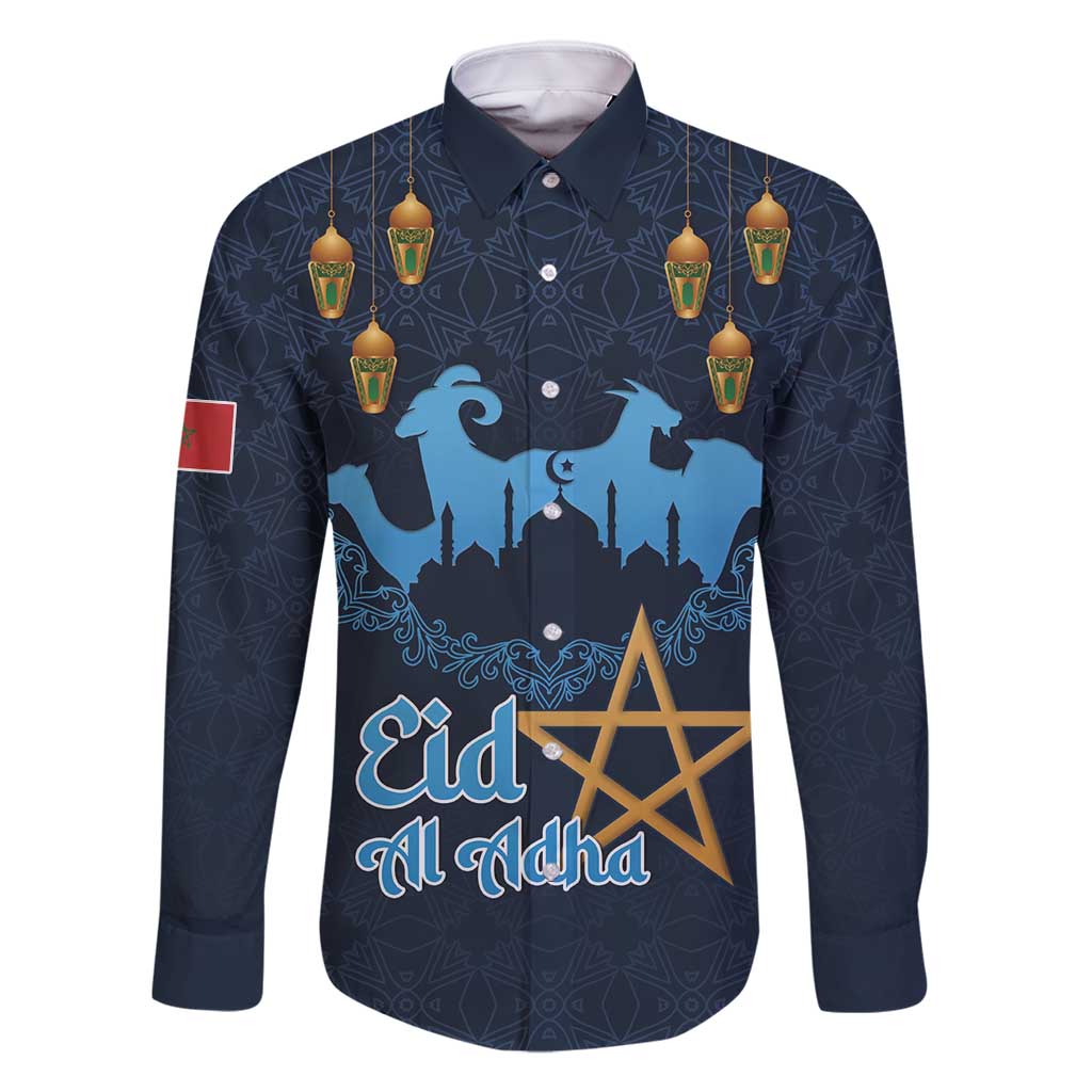 Morocco Happy Eid Mubarak Family Matching Summer Maxi Dress and Hawaiian Shirt Eid Al-Adha