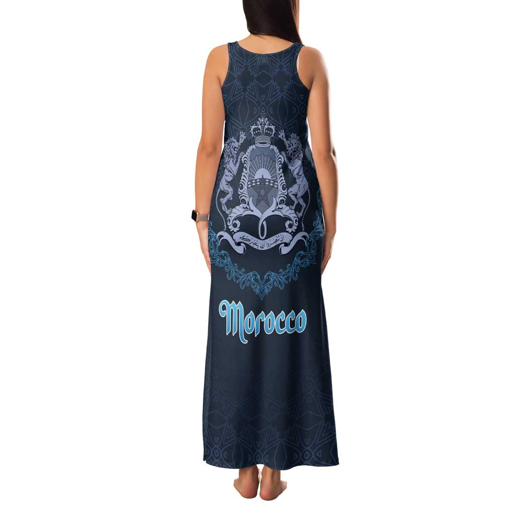 Morocco Happy Eid Mubarak Family Matching Tank Maxi Dress and Hawaiian Shirt Eid Al-Adha