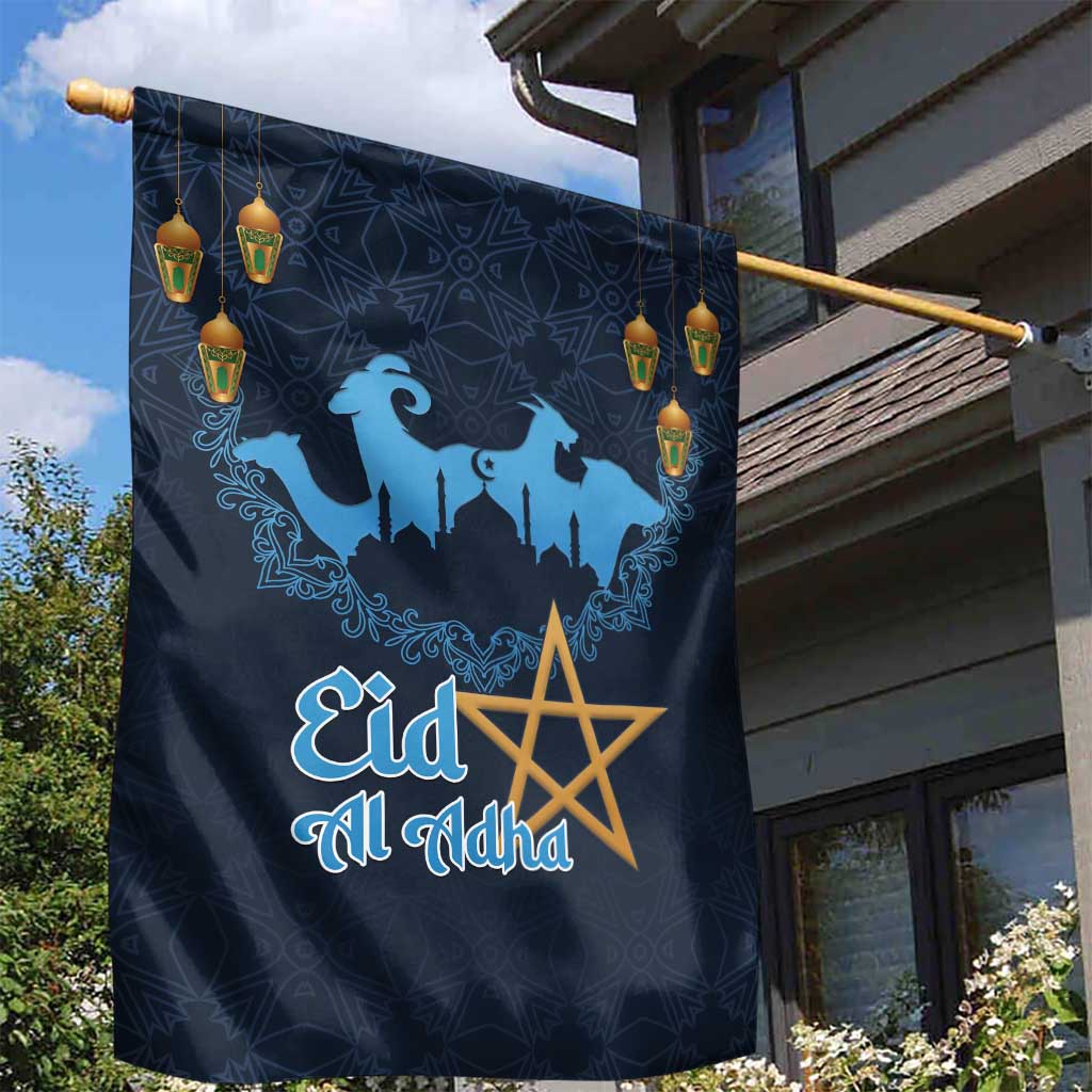 Morocco Happy Eid Mubarak Garden Flag Eid Al-Adha