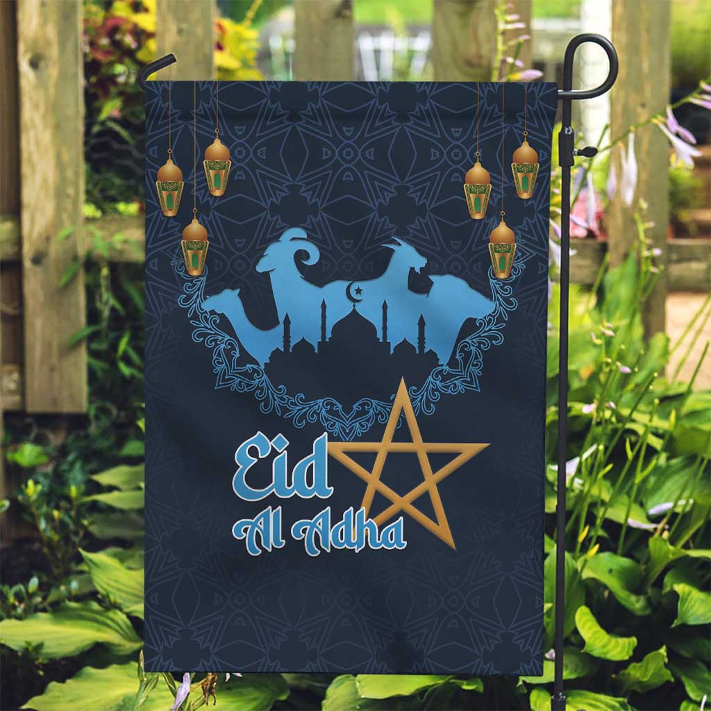 Morocco Happy Eid Mubarak Garden Flag Eid Al-Adha