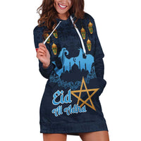 Morocco Happy Eid Mubarak Hoodie Dress Eid Al-Adha
